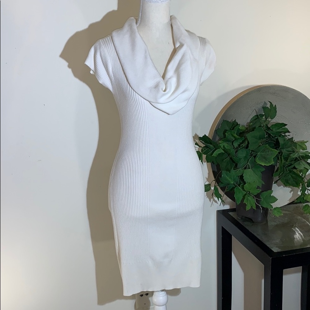 White/Cream Dots Dress